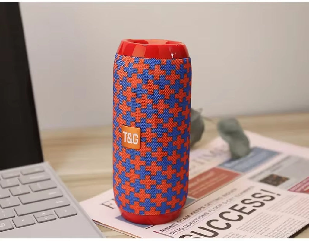 Waterproof Portable Bluetooth Speaker with Subwoofer, AUX and FM Radio Functionality