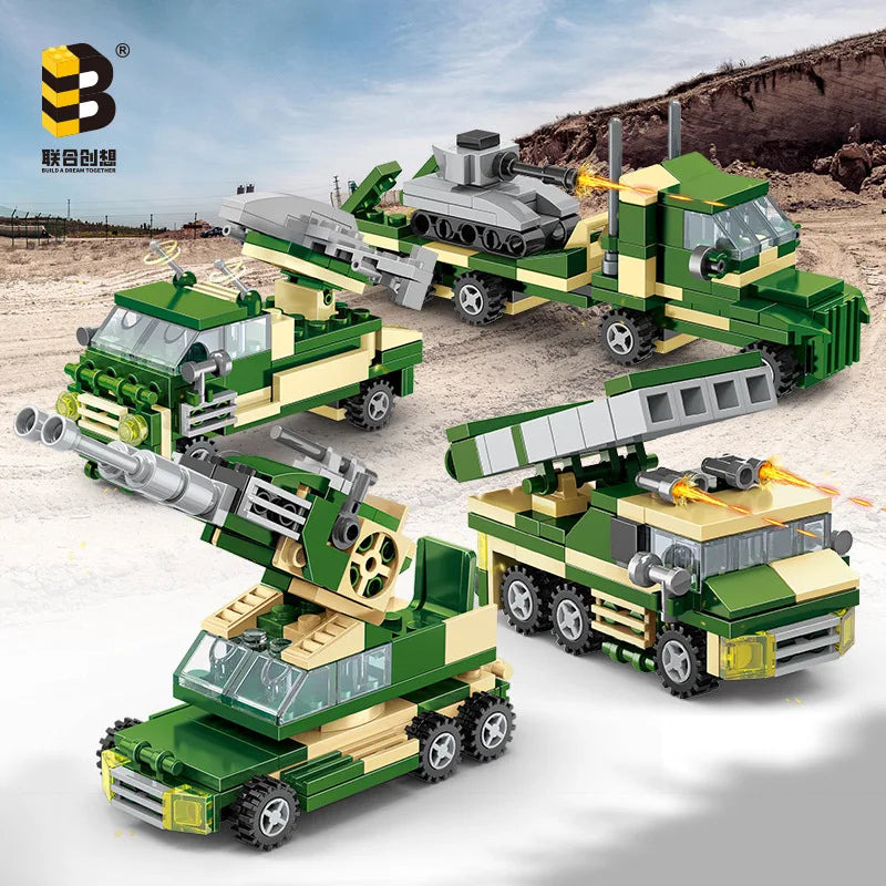 مجموعة مكعبات دبابة ليوبارد 2A7 – ألعاب بناء للأطفال والكبار