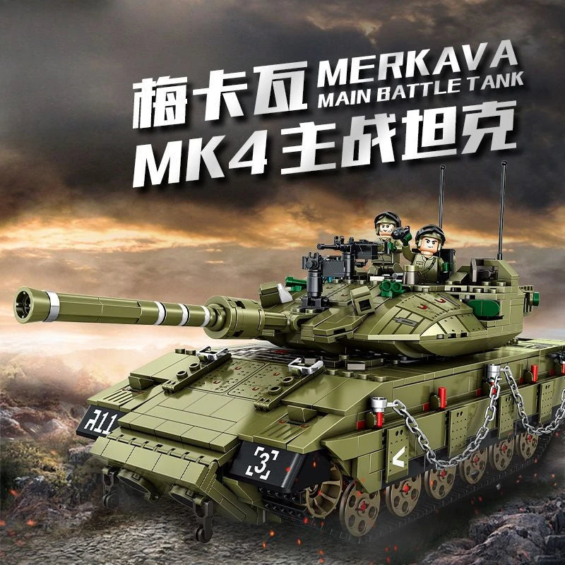 مجموعة مكعبات دبابة ليوبارد 2A7 – ألعاب بناء للأطفال والكبار