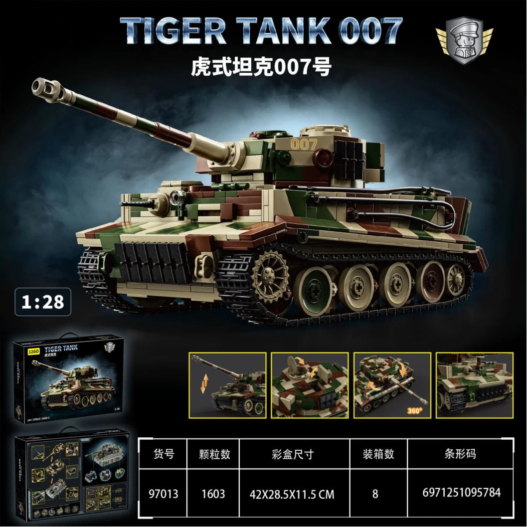 مجموعة مكعبات دبابة ليوبارد 2A7 – ألعاب بناء للأطفال والكبار