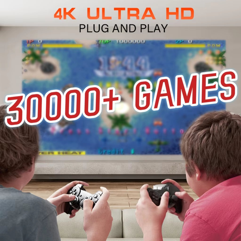 P30MAX Android 11 Portable Gaming Projector with 64GB TF Card, Wireless Controller, Dual Wi-Fi, and 1280x720P Home Theater Resolution