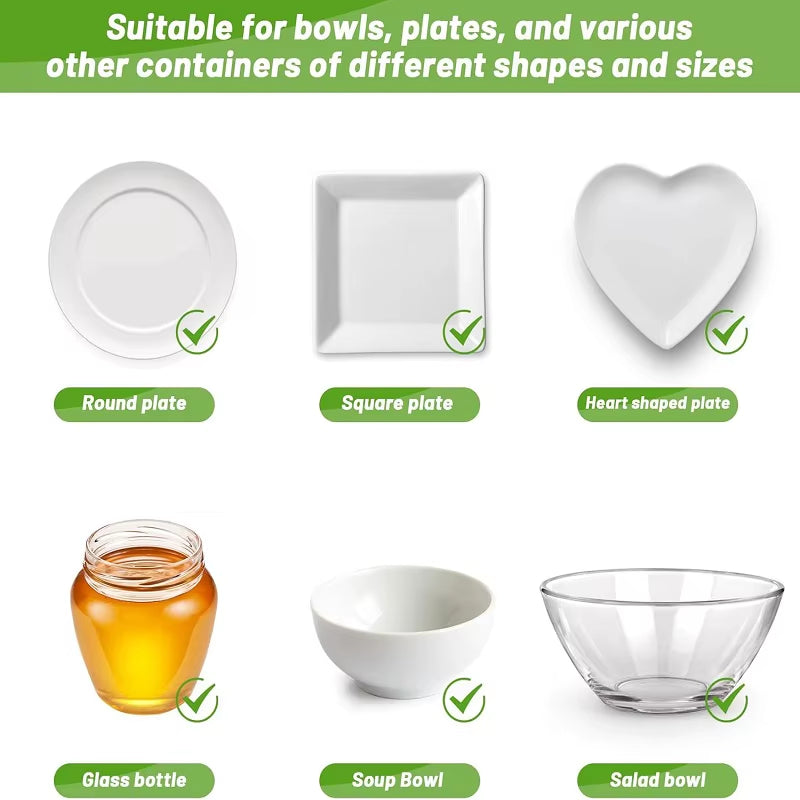 Disposable Food Cover Saran Wrap Food Grade Fruit Vegetable Storage Bag Elastic Plastic Bag Kitchen Fresh Keeping Bag